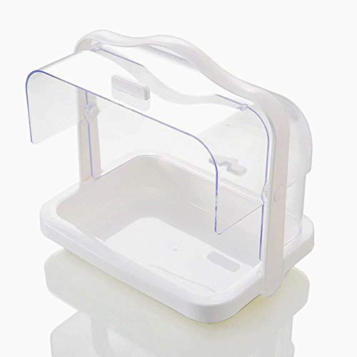 Bread Box with Roll up Transparent Lid,Plastic Bread Storage Bin for Kitchen Counter