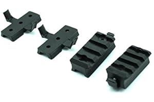 ATAIRSOFT WorldShopping4U Wing-loc Picatinny Kunststoff Adapter Montieren Set für schnelle Mich Helm Schiene 20 mm Airsoft Taktische Schneller Helm Zubehör