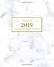 Wochenplaner & Monatsplaner 2019: Marble Marmor Terminkalender Organizer, Studienplaner und Notizbuch mit inspirierenden Zitaten Januar 2019 bis ... 2019 (Wochenplaner Organizer, Band 1) by 