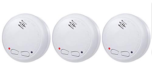 Alecto SA-33 Rauchmelder vernetzt 3er Set, inkl. Batterien, EN14604:2005/AC:2008 geprüft und 85dB Alarmsignal