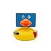 Produktbild Quietscheente TV Ente, Gummiente, Quietscheentchen, Badeente, Quietsch Ente, Sammelfigur, Gummi Bade Spielzeug, LiLaLu, 1907