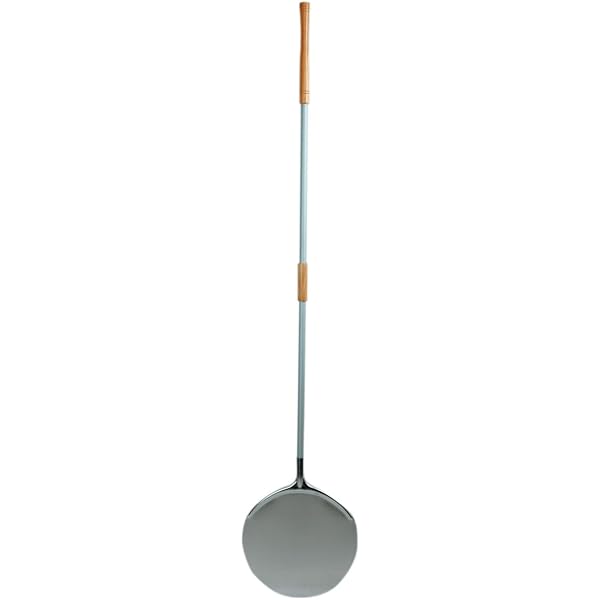 PALA PER PIZZA FORNO IN ALLUMINIO CON MANICO IN LEGNO TONDA da 40 cm. :  Amazon.it: Casa e cucina