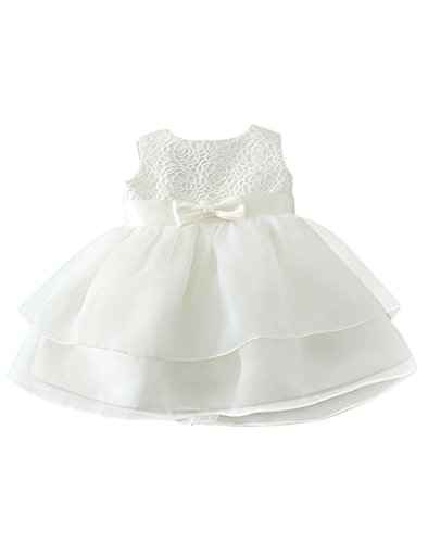 Happy Cherry Bebés Niñas Vestido de Tutú Princesa Traje de Fiesta Formal Elegante para Boda Cumpleaños Fiesta Bautizo Talla 6M (6-12Meses)