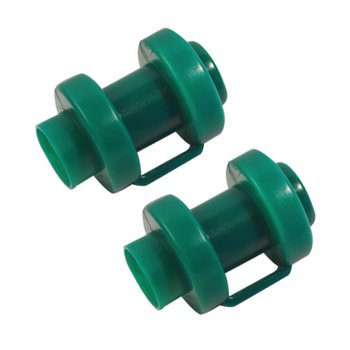 Preisvergleich Produktbild 2 Abschlusskappen ø¸ 38 mm, dunkelgrün