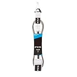  FCS 8\' Regular Essential Leash White PE19