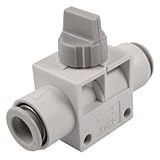  DealMux 10mm OD Rohr One Touch Fitting Pneumatik-Anschluss Handventil VHK2-10F-10F