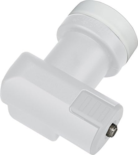 Telestar 5930531 Premium Single LNB 40 mm, 0.1 dB, Full HD, HDTV, SDTV, 3D, 4 K, 80MA (White)