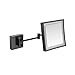 Produktbild JHNEA Makeup Mirror Wall Mount Mit Lichtern, 3X Vergrößerung Schwenk erweiterbar Schminkspiegel 8-Zoll-DREI-Plug-In-Modelle Beauty Spiegel,Black_Concealed 8inch