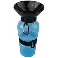 TrendMonkey | Der Wassernapf für alle Hunde | 600ml Hund Trinkflasche 2. Generation mit verbesserter Handhabung (blau)