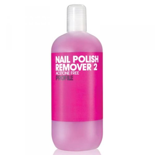 Salon System Profile Pink Nail Polish Remover 2 Acetone Free For Sculpted and Artificial Nails 500ml
