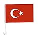 Produktbild 10 x Autofahne Autoflagge 45 x 30 Türkei Fahne Fahnen Flagge Flaggen EM 2016 mit Halterung