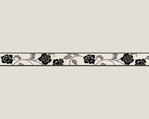 A.S. Création Only Borders 10 Self-Adhesive Border 5.00 m x 0.05 m Metallic Black White Made in Germany 261014 2610-14The Forest Stewardship Council