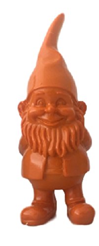 Gartenzwerg Troll Gnom in leuchtender Farbe • je 10 cm hoch • 4 Farbvarianten zur A u s w a h l • Gartenfigur Gartendekoration • Geschenkidee · Dekoration für Garten, Balkon,Terasse, Blumentopf (Auswahl Gartenzwerg Farbe ORANGE) - 2