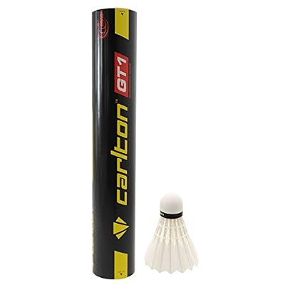 Carlton GT1 Volants de badminton, mixte Blanc Tube de 12