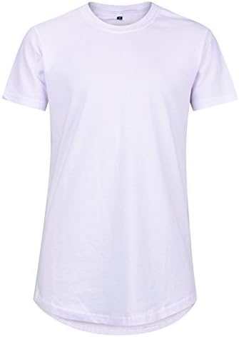 VFIVE UNFOUR Mens Hipster Extra Long Line Tail Extended Hip Hop T Shirts