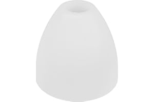 OSALADI Glockenförmiger Lampenschirm Glas E27 Weißer Kuppellampenschirm Ersatz Für Pendelleuchten Kronleuchter Wandleuchte