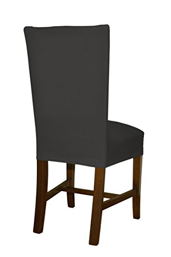 Stuhlhusse anthrazit von Bellboni, hochwertiger Stuhlbezug, Stuhlüberzug, passend für viele Stuhlgrößen elastisch, bi-elastic - 3