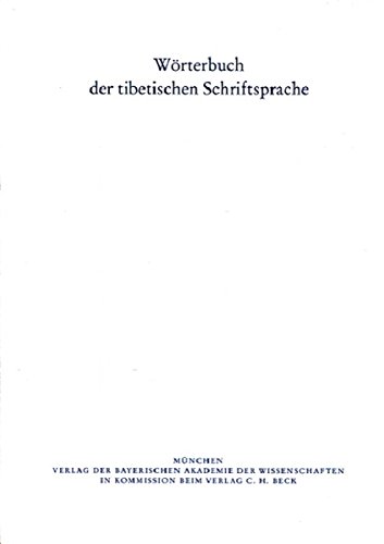 Preisvergleich Produktbild Wörterbuch der tibetischen Schriftsprache 10. Lieferung: gans ri'i dban po - gri