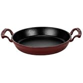 Lava Demir D&ouml;k&uuml;m Yuvarlak Kulplu Tava 24 Cm Sahan Bordo