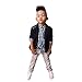 Produktbild feiXIANG Kinder Jungen Anzug + Hemd Tops + Hosen Kleidung Outfits Set Kinder Kinderkleidung(Schwarz,8T)