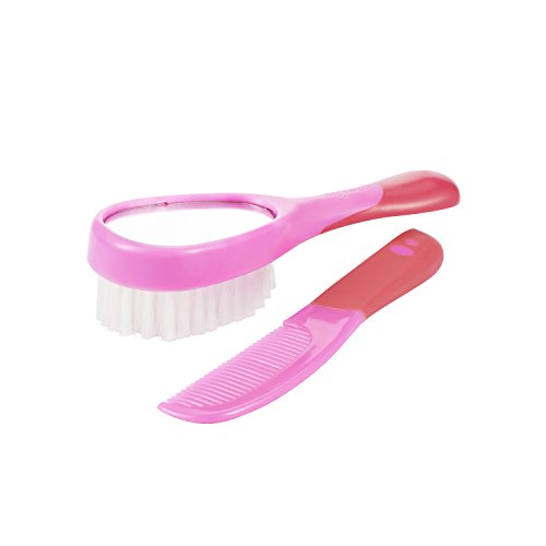 Difrax Baby Brush and Comb Set (Pink)