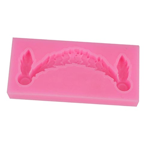 Gazechimp Silikon-Form für Fondant/Schokolade/Zuckerverzierung, für Cupcakes, Mehr Form – Rosa 3D-Anhänger, 7.8×3.8×0.9cm - 4