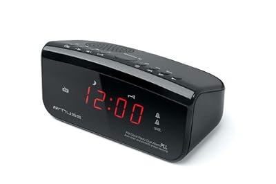 Muse M-12CR Radio Réveil Tuner FM/MW Finition miroir