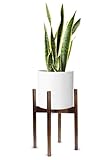 macetas modernas guatemala Este soporte de madera para plantas es adecuado para macetas redondas que el diámetro más grande es de 25,4 cm, más grande de 25,4 cm de diámetro, no se puede utilizar con este artículo. Perfecto para mostrar su bonita planta a contraste con cilindro blanco maceta de cerámica, cemento maceta o maceta de latón.