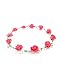 Produktbild funktionz Hochzeit Brautjungfer Boho floral Blumen Festival Stirn Stirnband Haar Garland (3 in einer Packung) rot