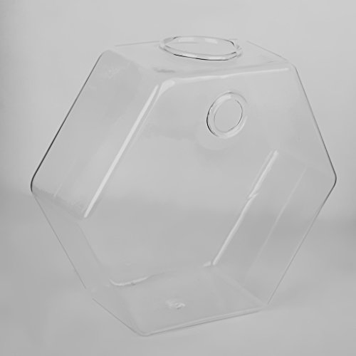 Gazechimp Transparent Sechseckig Form Hängevase Glas Vase Glasvase Blumenvase Wand DIY Balkon Dekoration - 4