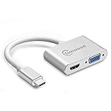 【Ideal Compañero de Viaje】Perfecto diseño, portátil, multi-compatible con HDMI o VGA dispositivos. Perfecto para el estético uso y el de viaje. No te necesitas preocupar con el compatible discpositivo en el viaje