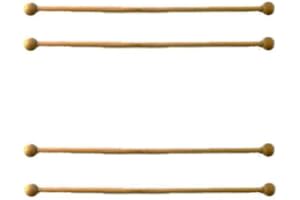 MELODY JANE DOLLS HOUSES Melody Jane Casa de Muñecas 4 Madera Cortina Rieles Varillas Polos Miniatura 1:12 Escala Accesorio