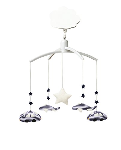 Trousselier Musical Mobile Cars/Planes (Navy Stripe)