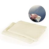 instrumentos musicales creados con materiales naturales y artificiales [Resistente absorción de agua y antiarañazos] con fuerte absorción de agua, esta piel de gamuza es perfecta para limpiar su coche u otra superficie sin dejar manchas de agua, y no habrá arañazos después de limpiar la superficie.