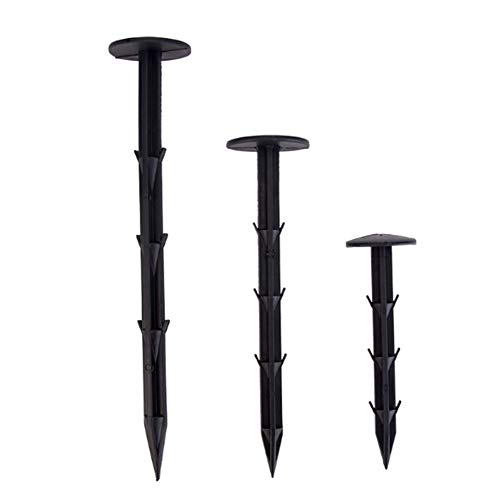 Preisvergleich Produktbild Rocita Erdnagel Landschaftsverankerungsspikes Garten Sicherungsklammern Kunststoff Starke Pfosten Verankerungen für Landschaftsbordüre Camping Rohre 45 Stück