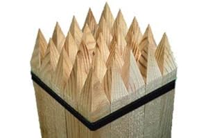 Ferretelix Palo in legno 50 cm lunghezza 3 cm x 3 cm (confezione da 50 pezzi)