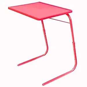 Arovemic 1tables Mate Strong & Sturdy Highest Sold Table Product Made in India-(Plastic ; Steel Color (Pink1)