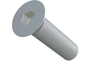 KEPLE M8X35-8.8 Tornillo Allen Hexagonal, Countersunk Machine Screw, Sujetador de Cabeza Plana, 8mm Zinc Plated Steel Tornillos Adecuados para Metal, Construcción, Instalación, Bricolaje (10 piezas)