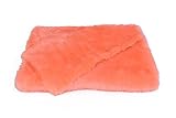 Vardhman Fur Cloth (Peach, 38 x 34Inch, 2 Cms)