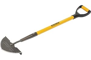 Roughneck Sharp-Edge Lawn Edging Iron 210x1000mm/8¼x39½", Black-Yellow