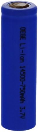 OEGE 14500 Lithium Ion Rechargeable Battery 3.7 V 750 mAh