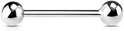 PunkJewelry Piercing Tongue Piercing Barbell 316L Surgical Steel