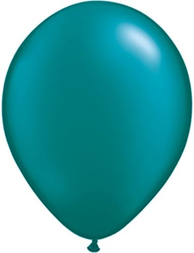 Party birthday wedding Valentine's Day christmas PEARLISED HELIUM QUALITY LATEX BALLOONS (Pack of 12, Pearl Teal)