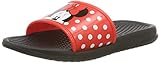  Minnie Mouse Girls Kids Aqua Slippers, Sandalias con Punta Abierta para Niñas, Red, 31 EU