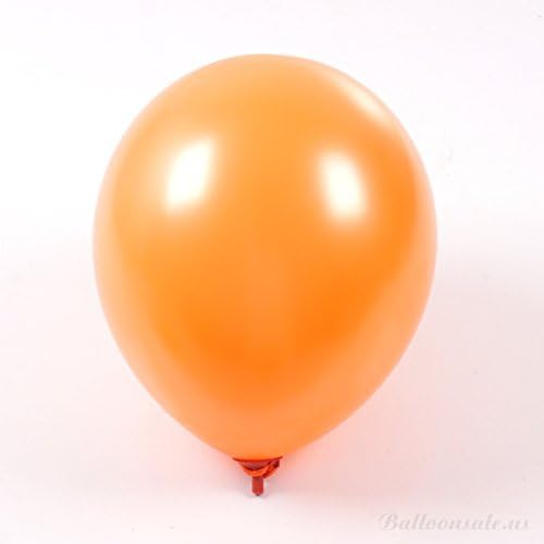 25 BALLOONS LARGE 12 INCH SHINEY GLOSS FINISH IN MANY COLOURS (ORANGE)