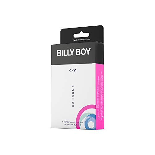 Preservativo Billy Boy Ovy edición limitada | 6 preservativos naturales | preservativos para hombres | alternativa anticonceptivo | preservativos para el placer extendido