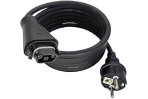 WANGLAISM BC-05 AC Kabel 2M/3M/5M/10M, BC-05 Buchse zu Schuko Stecker Anschlusskabel,BC-05 Anschlussleitung zum AC-Anschluss für Serie HMS-Mikro-Wechselrichter (10M)