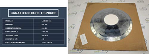 Hoja para cortadora 250 - 40 - 3-210 Acero Fino 100 B =