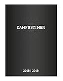 Image de Campustimer Black - A6 Semesterplaner - Studentenkalender 2018/2019