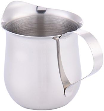 Stainless Steel Milk Jug, Frothing Pitcher for Lattes, Chocolate, Coffee-60 ml(2.1 oz)